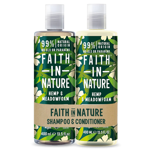 Faith In Nature Hemp & Meadowfoam Shampoo & Conditioner Duo