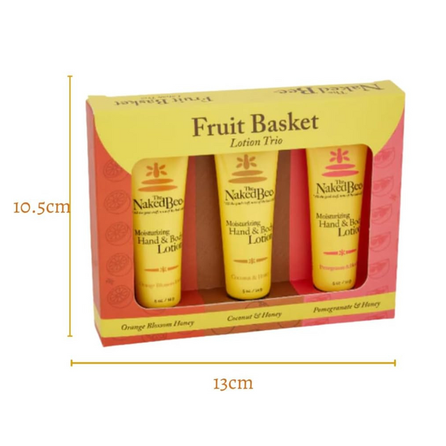 The Naked Bee Hand & Body Lotion Fruit Basket Trio
