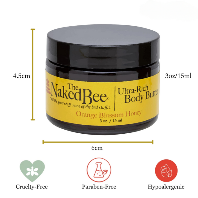 The Naked Bee Orange Blossom Honey Ultra-Rich Body Butter 3oz