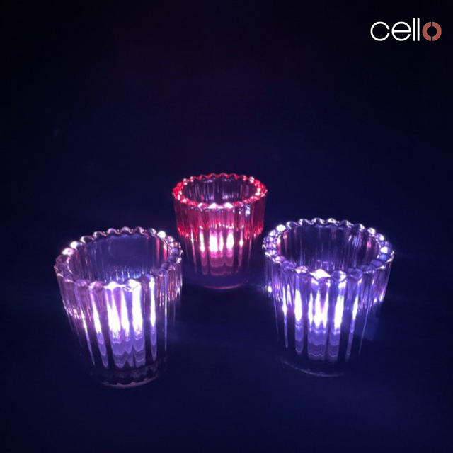 Cello Multicoloured LED Lights With Remote - 3 Pack