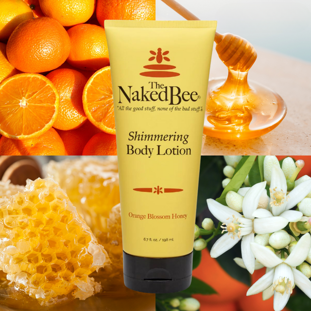 The Naked Bee Orange Blossom Honey Shimmering Body Lotion