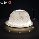 Cello Tealight Dome - Best Sister