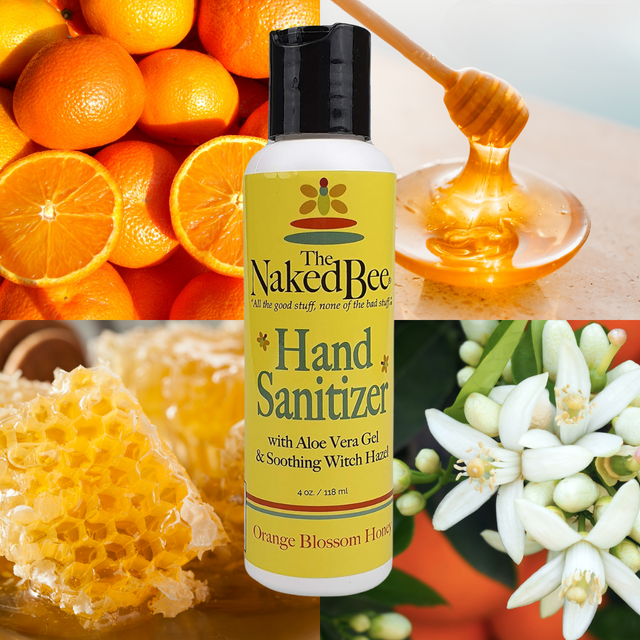 The Naked Bee Orange Blossom Honey Hand Sanitiser 4oz