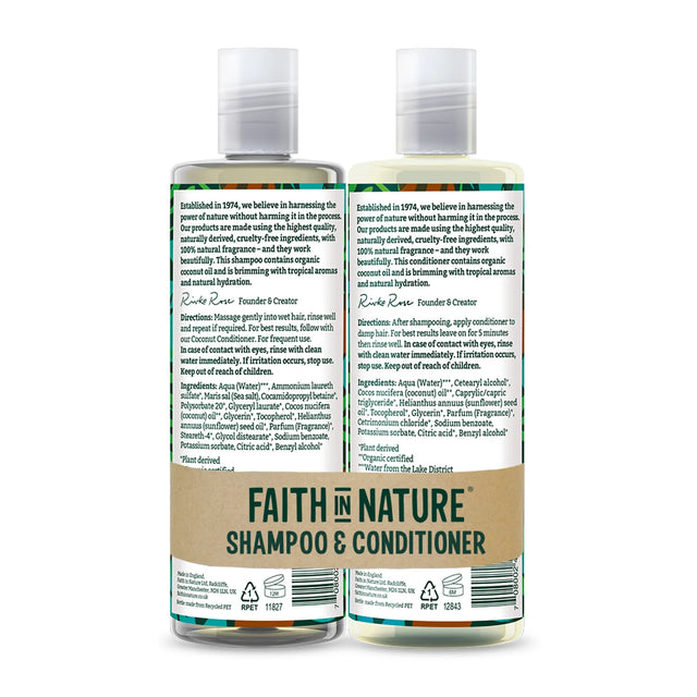 Faith in Nature Coconut Shampoo & Conditioner Duo