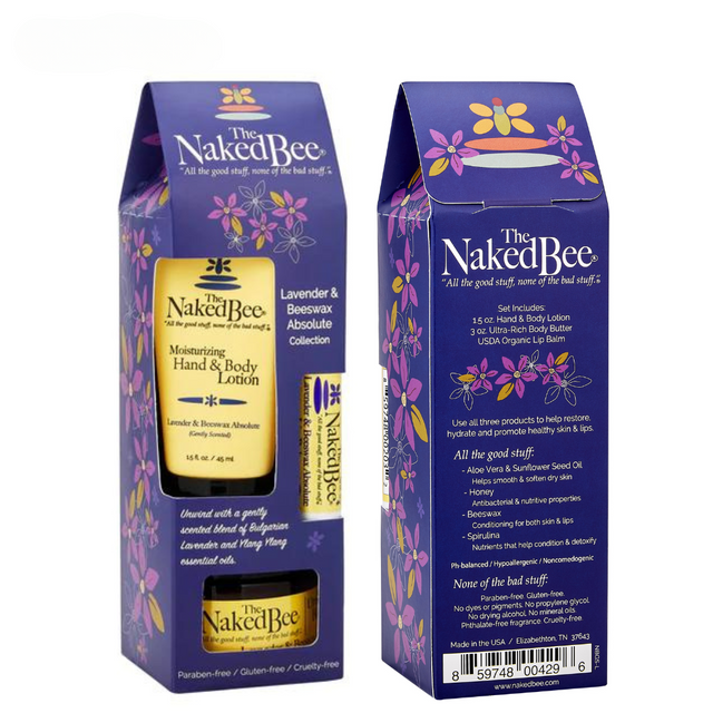 The Naked Bee Lavender & Beeswax Gift Collection