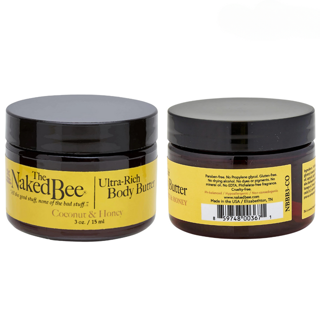 The Naked Bee Coconut & Honey Body Butter 3oz