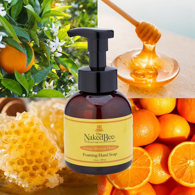 The Naked Bee Orange Blossom Honey Foaming Hand Soap 12 Oz