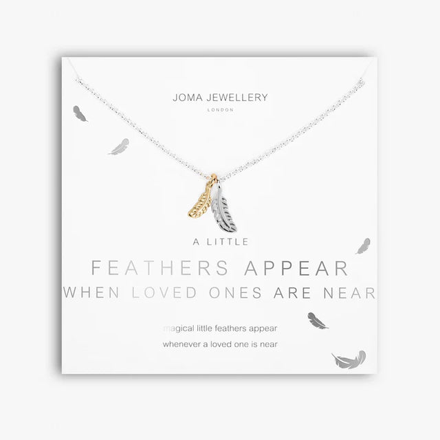 Joma Jewellery - A Little 'Feathers Appear When Loved Ones Are Near' Necklace