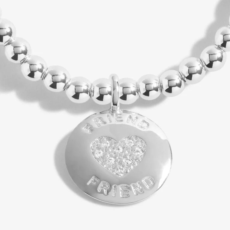 Joma Jewellery Bracciale Best Friend – Placcato Argento Con Cuore – In Scatola Regalo Con Biglietto