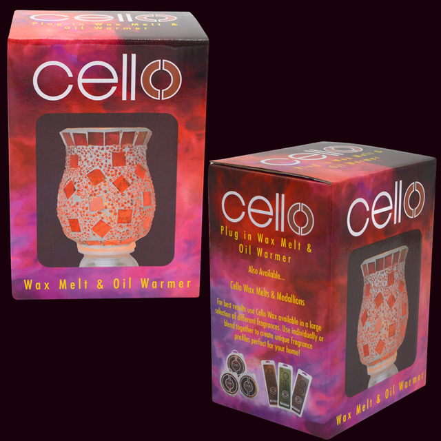 Cello - Pink Mosaic Plug In Electric Warmer