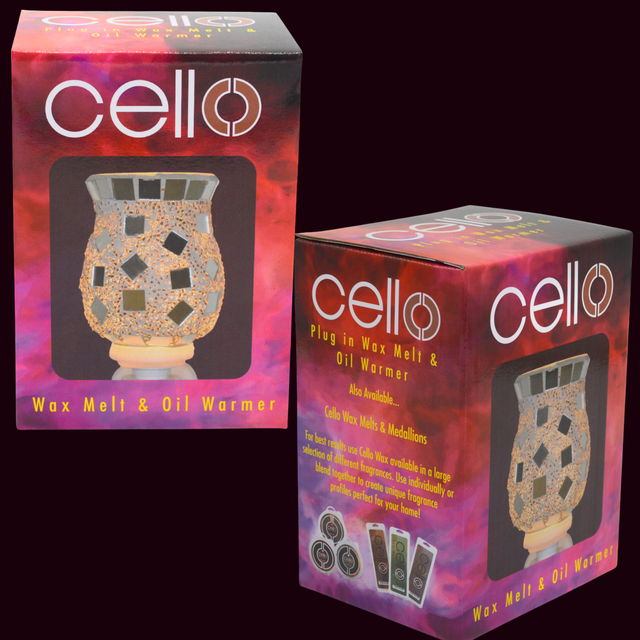 Cello - Sliver Mosaic Plug In Electric Warmer