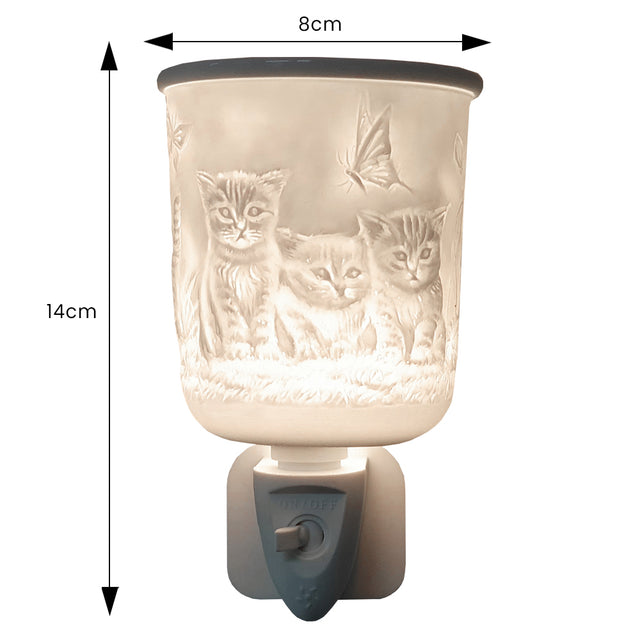 Cello - Porcelain Plug In Electric Wax Burner - Kitten