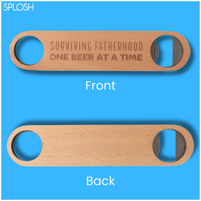 Splosh Wooden Bottle Opener - Surviving Fatherhood