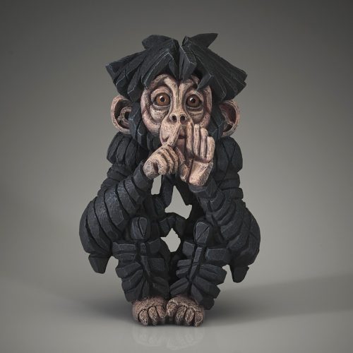 Edge Sculpture - Baby Chimpanzee "Speak no Evil"