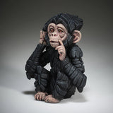 Edge Sculpture - Baby Chimpanzee "Hear no Evil"
