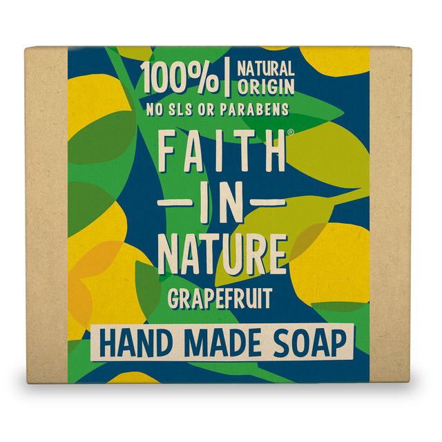 Faith in Nature Vegetable Soap 100gm - Grapefruit
