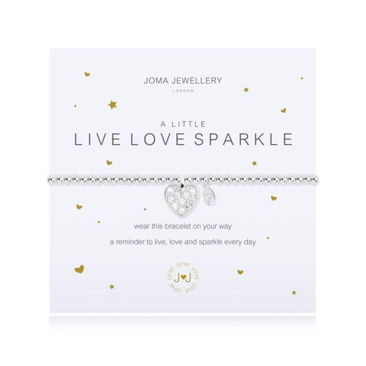 Wear this Joma bracelet on your way a reminder to live, love and sparkle every day