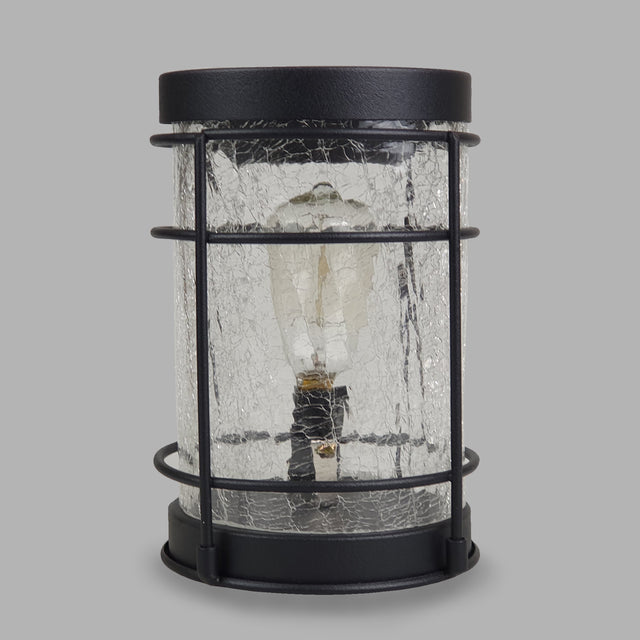 This Black crackle Edison Burner gives a contemporary feel to any home, with a stunning gold glass pattern that shines through once illuminated. Edison Burners have a modern wire design surrounding the outside of the burner and an Edison 40W bulb