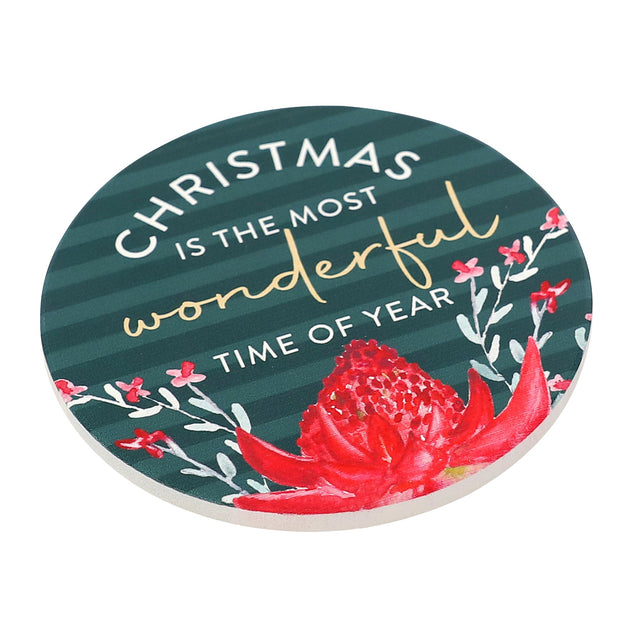 Splosh - Ceramic Christmas Coaster - Most Wonderful Time Of The Year