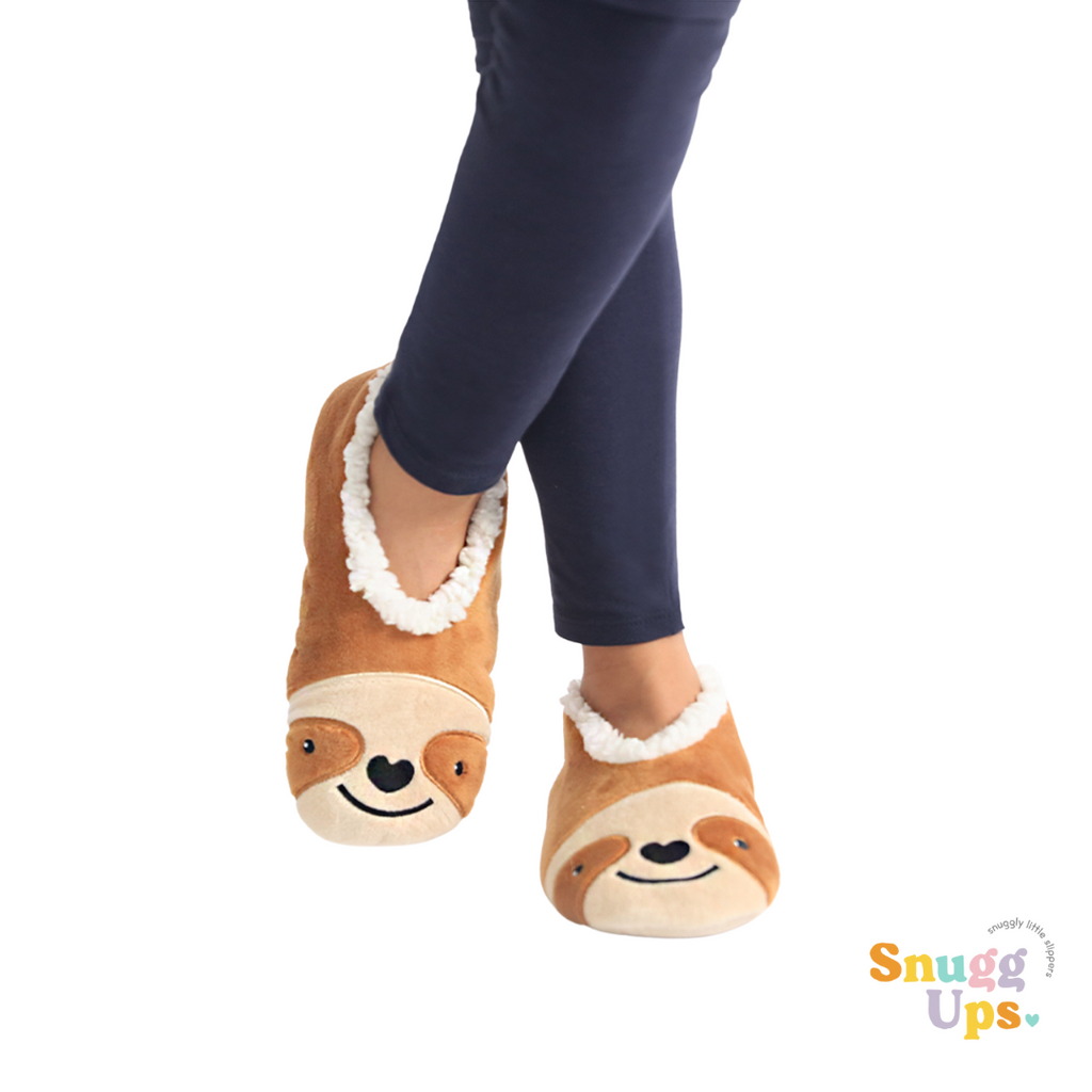Splosh Kids Brown Sloth Slippers Collectables