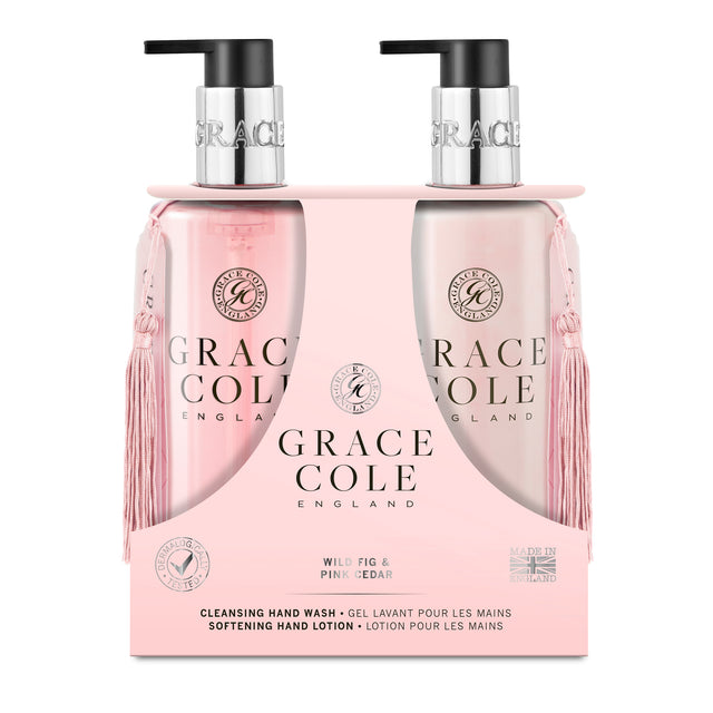 Grace Cole Hand Care Duo 300ml Wild Fig & Pink Cedar