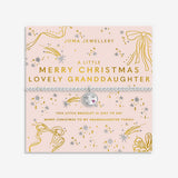 Joma Jewellery Bracelet - Christmas A Little "Merry Christmas Lovely Granddaughter"