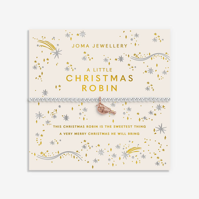 Joma Jewellery Bracelet - Christmas A Little "Christmas Robin"