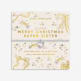 Joma Jewellery Bracelet - Christmas A Little "Merry Christmas Super Sister"