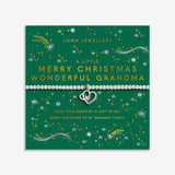 Joma Jewellery Bracelet - Christmas A Little "Merry Christmas Wonderful Grandma"