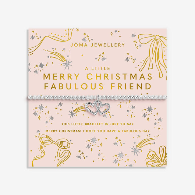 Joma Jewellery Bracelet - Christmas A Little "Merry Christmas Fabulous Friend"
