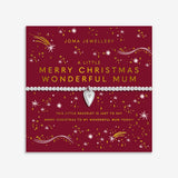 Joma Jewellery Bracelet - Christmas A Little "Merry Christmas Wonderful Mum"
