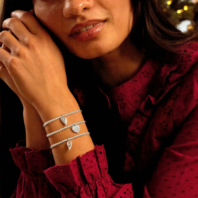 Joma Jewellery Bracelet - Christmas A Little "Family Is The Heart Of Christmas"