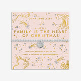 Joma Jewellery Bracelet - Christmas A Little "Family Is The Heart Of Christmas"