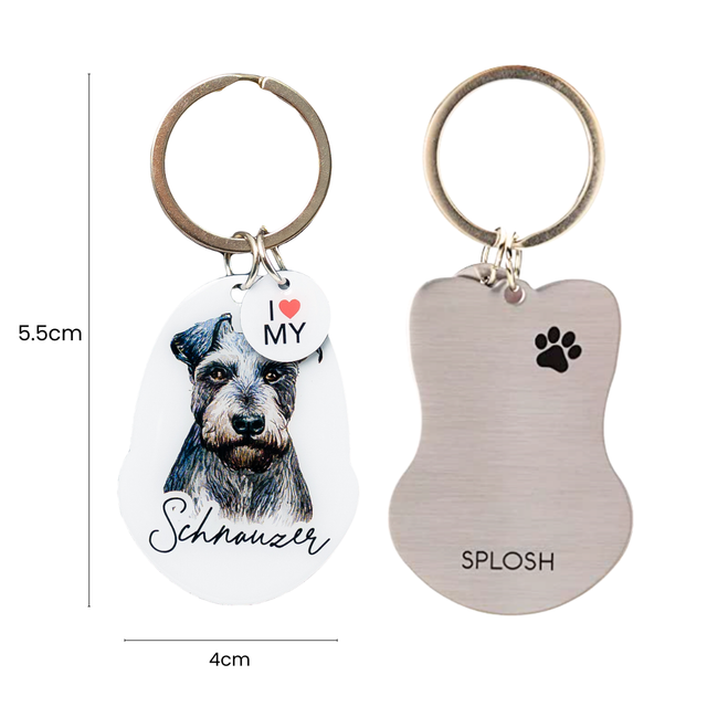 Splosh Pet Keyring - Schnauzer