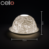 Cello Tealight Dome - Cat
