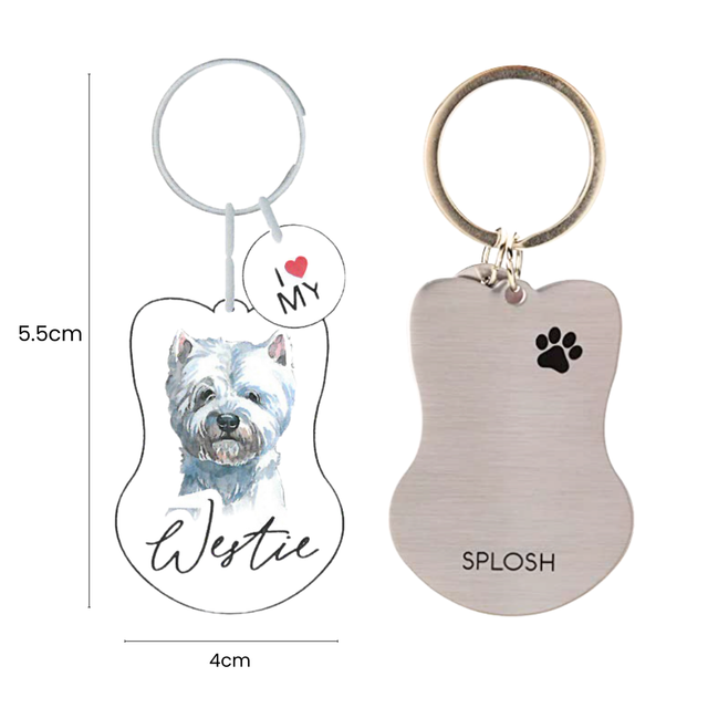 Splosh Pet Keyring - Westie