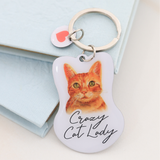 Splosh Pet Keyring - Crazy Cat Lady