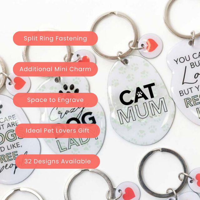 Splosh Pet Keyring - Cat Mum