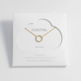 Estella Bartlett Circle CZ Necklace Gold Plated