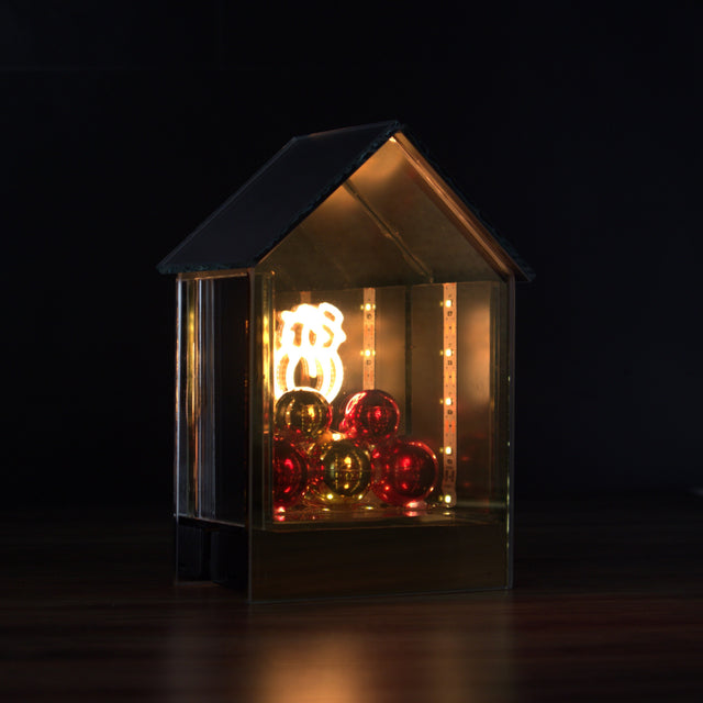 Gleneagles Neon Snowman battery-powered LED light – shown illuminated