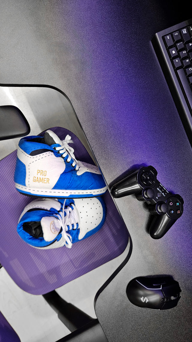 Baffies Krazy Kicks - Blue Pro Gamer Slippers