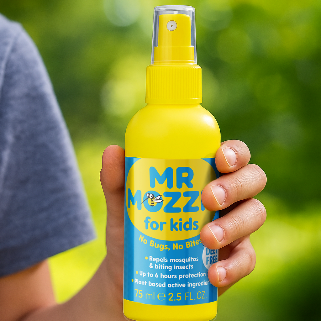 Mozzy Insect Mr. Mozzie Kids Insect Repellent – DEET-Free, Natural Mosquito Spray