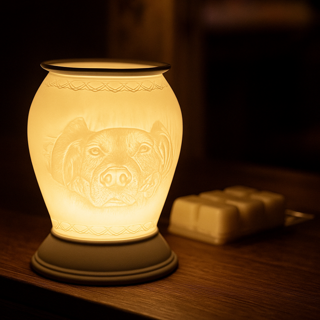 Cello Electric Wax Burner Porcelain Barrel - Dog