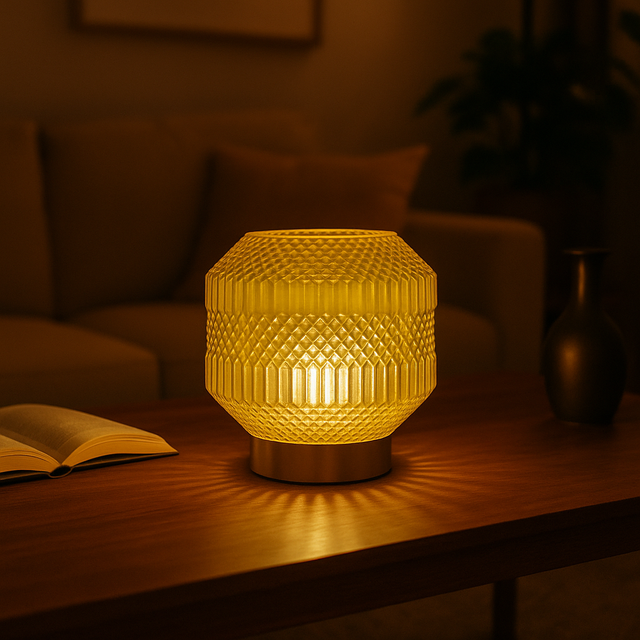 Cello Lighting - Oriental Lantern Medium Amber