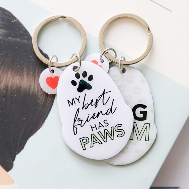 Splosh Pet Keyring - Best Friend Has Paws