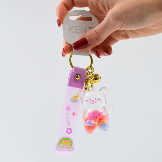 Kenji - Mima Acrylic Rainbow Bear Keyring