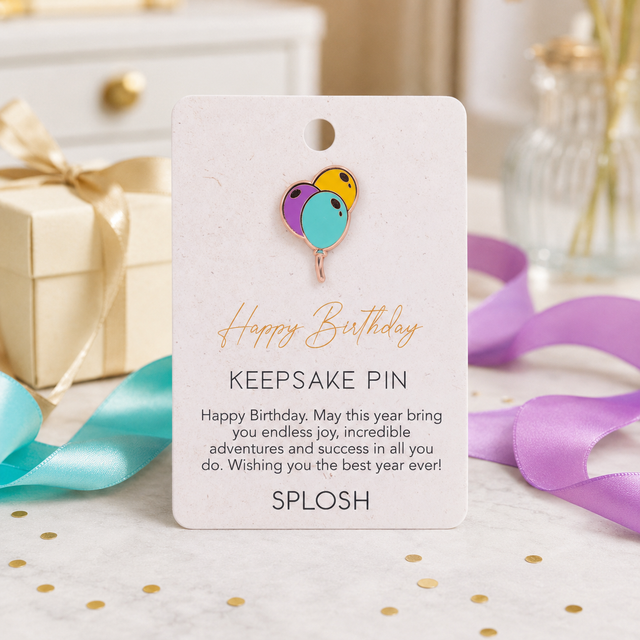 Splosh - Celebration Keepsake Pin - Happy Birthday