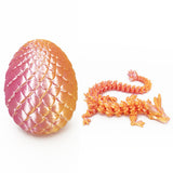 3D Printed Dragon & Egg - Pink & Gold