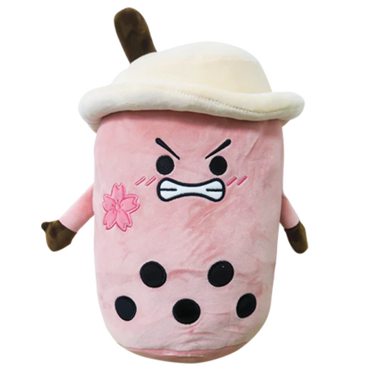 Introducing the Angry Yabu Boba Man in pink! Made from polyester and filled with cuteness, this Kenji Yabu Boba Man Plush will definitely make you smile.