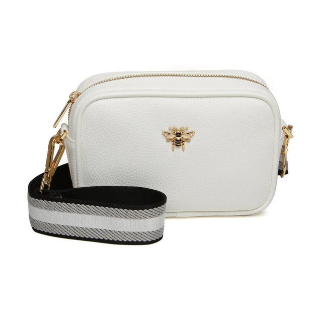 Alice Wheeler Mini Crossbody Bag - White